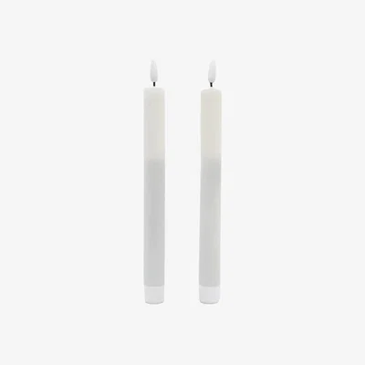Perch and Parrow Glow LED Dinner Candle, Set of 2