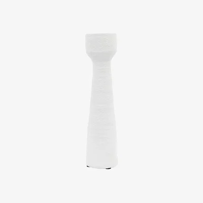 Perch and Parrow Ember Candlestick in White, Small