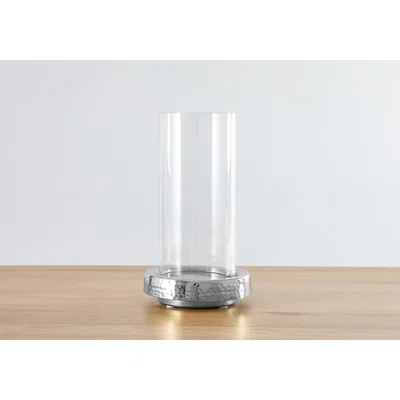 Perch and Parrow Lawson Silver and Glass Candle Holder, Large