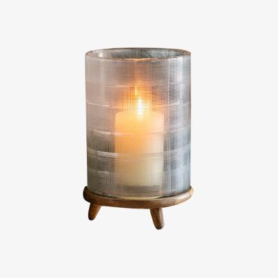 Perch and Parrow Astrid Etched Hurricane Lamp