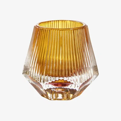 Pagazzi Canya Amber Tealight Holder 3 Pack