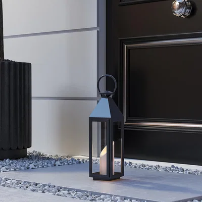The Range Metallic Candle Holder in Black - Black / 150*150*510CM