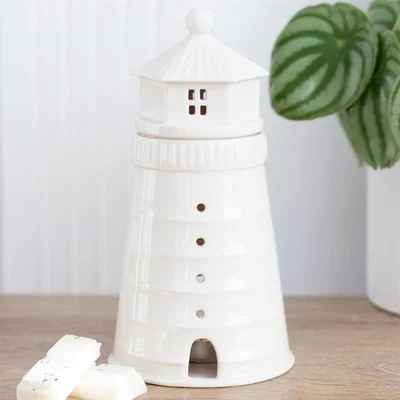The Range Lighthouse Oil Burner and Wax Warmer - White