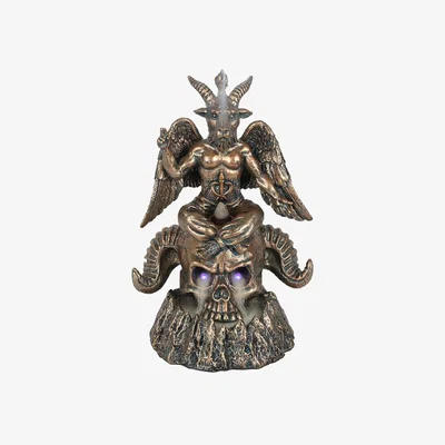 The Range Baphomet LED Backflow Incense Burner - Bronze