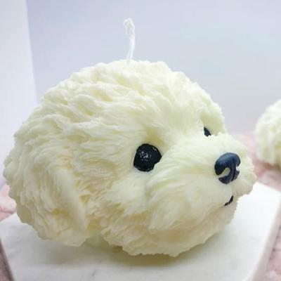The Range Dog Head Candle - Vanilla - White