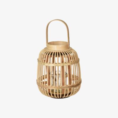 The Range Bamboo Garden Lantern Candle Holder  - Natural
