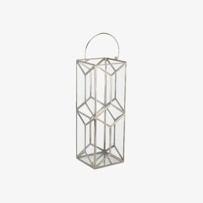 The Range Geometric Silver Lantern - Silver