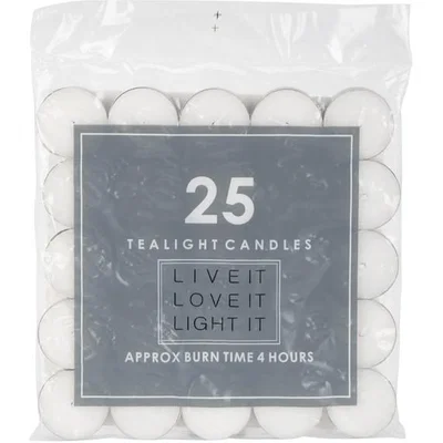 The Range Pack of 25 Tealights