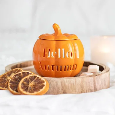 The Range Pumpkin Oil And Wax Burner - Orange