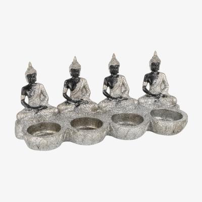 The Range Four Sitting Buddhas Tealight Holder