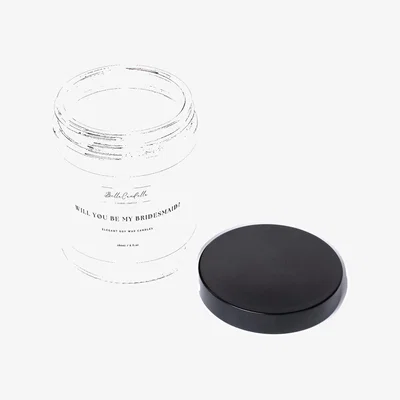 The Range Will You Be My Bridesmaid Scented Soy Wax Candle - White
