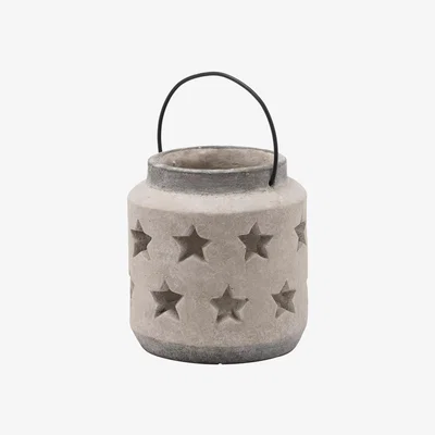 The Range Bloomville Stone Star Lantern Chic Lighting - Stone