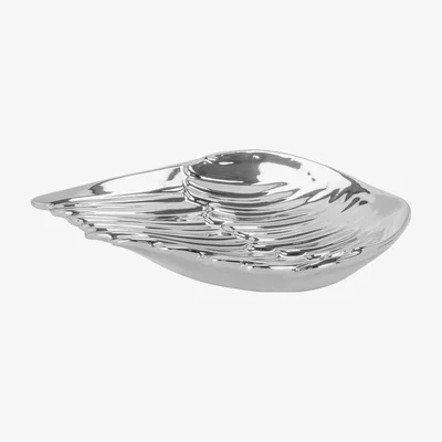 The Range Angel Wing Candle Plate - Silver