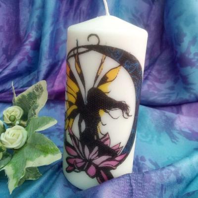The Range Fairy Pillar Candle  - Pillar Candle Fairy 15 / Fairy 15