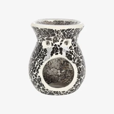 The Range Gunmetal Crackle Oil Burner Home Fragrance - Grey