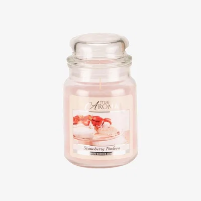 The Range Strawberry Pavlova Large Candle Jar