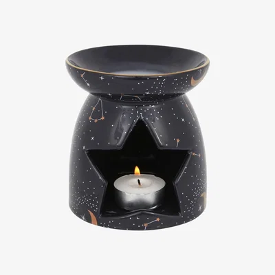 The Range Contemporary Constellation Oil Burner Aromatic Home Decor - Black