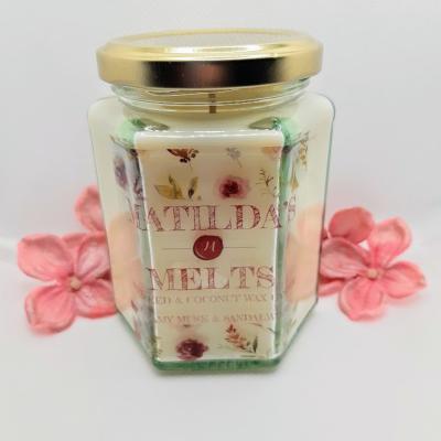 The Range Creamy Musk and Sandalwood Scented Candle - White