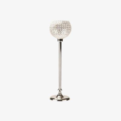 The Range Tall Silver Crystal Tealight Holder