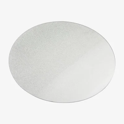 The Range Shimmer Candle Plate - Silver