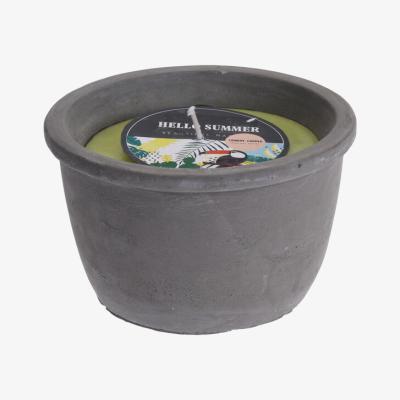 The Range Citronella Candle in Cement - Large