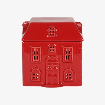 The Range Cute House Oil Burner Aromatic Home Decor - Red