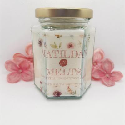 The Range Rock Salt and Driftwood Scented Candle - White