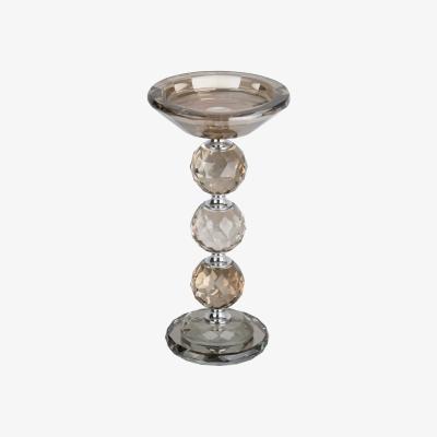 The Range Chrome Pillar Candle Holder - Silver