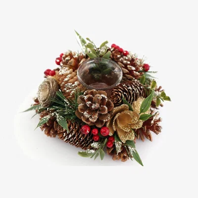 The Range Fir Cone  Berry Botanical Tea Light Holder - Multi