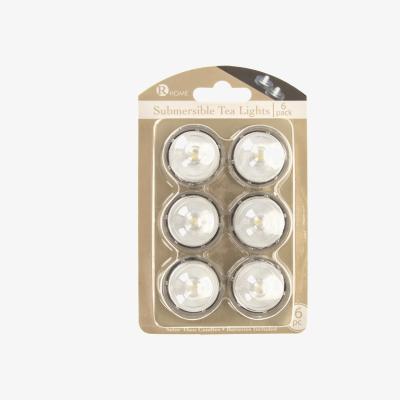 The Range Pack of 6 Submersible LED Tea Lights - White