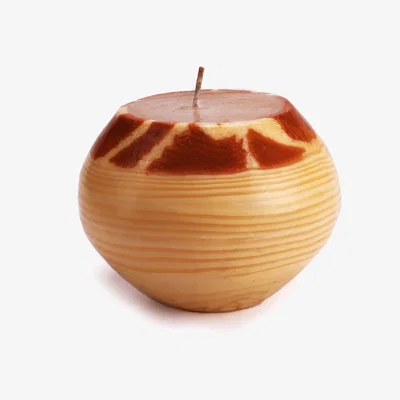 The Range Bamboo Cream Pot Candle - Giraffe - Cream