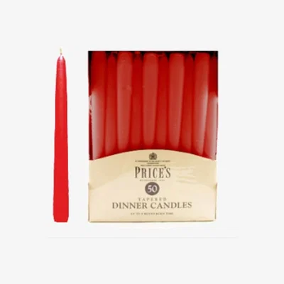 The Range 50 Red Dinner Candles - Red
