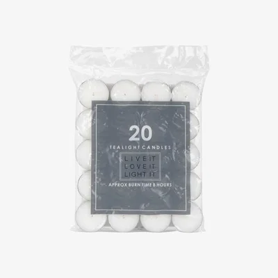 The Range Pack of 20 Tealight Candles