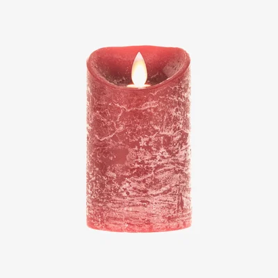 The Range Small Flicker LED Candle - Red