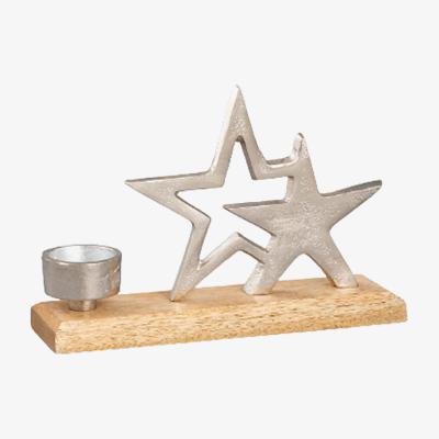 The Range Star Wooden Tealight Holder