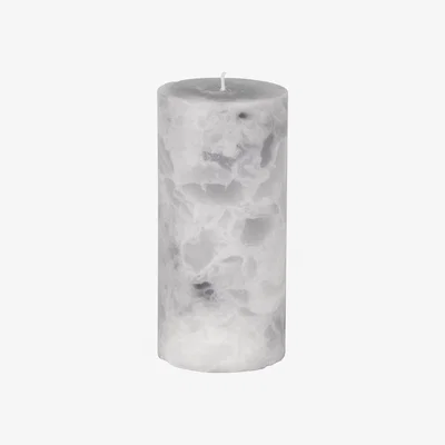 The Range Marble Effect Pillar Candle - 45