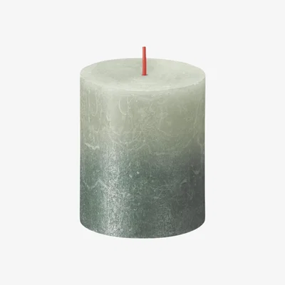 The Range Bolsius Foggy Green Rustic Candle - Green