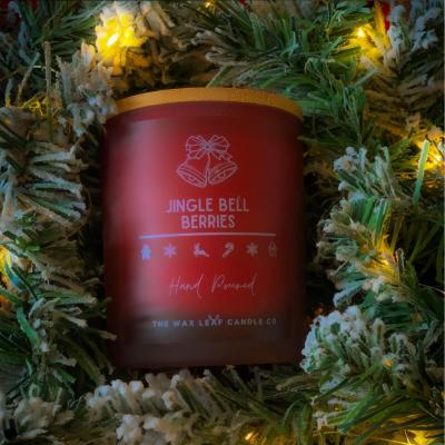 The Range Jingle Bell Berries Woodwick Christmas Candle - White