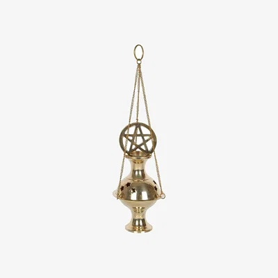 The Range Metal Pentagram Incense Censer - Gold