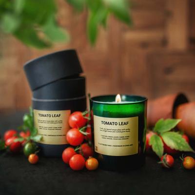 The Range Tomato Leaf Candle - White