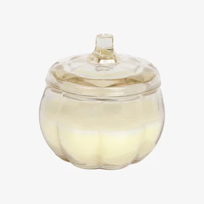 The Range Vanilla Birch Pumpkin Candle Jar - Clear