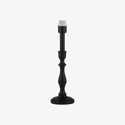The Range Candle Stick Table Lamp Base in Black  - Black