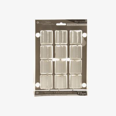 The Range Pack of 12 LED Votive Candles - White
