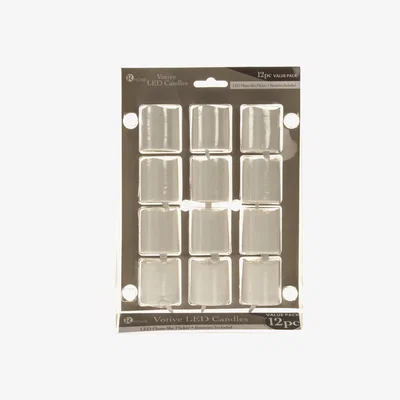 The Range Pack of 12 LED Votive Candles - White