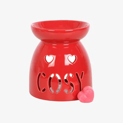 The Range Cosy Ceramic Wax Melt Burner Gift Set - Red