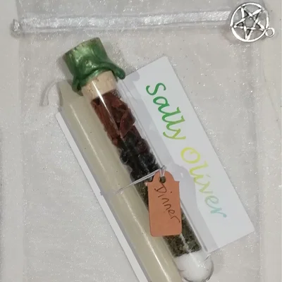 The Range Christmas Dinner Spell Set, Spell Tube and Candle - White