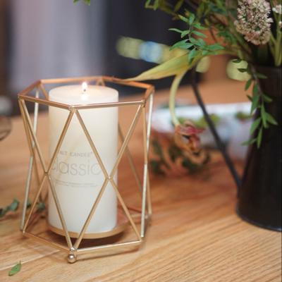 The Range Geometry Candle Holders - Gold / 15cm