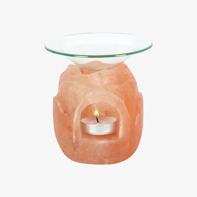 The Range Lotus Flower Himalayan Salt Oil Burner Aromatic Home Decor - Pink