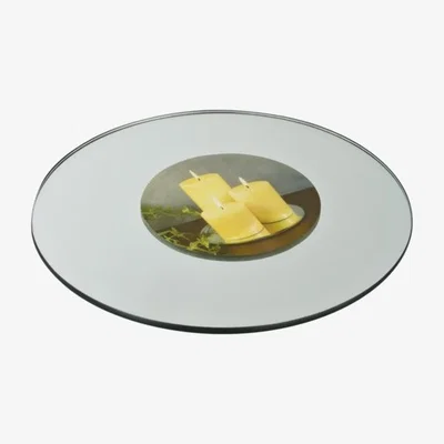 The Range Round Mirror Candle Holder - 20cm