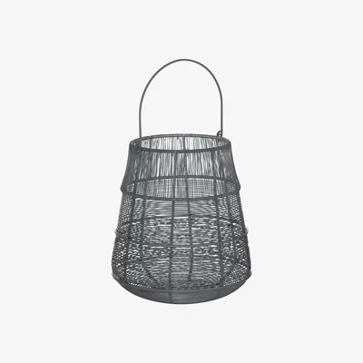 The Range Medium Wire Glowray Conical Lantern - Silver